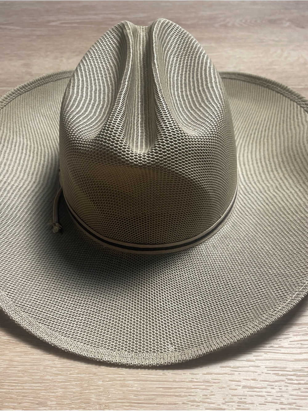 Vintage FABULON Mesh Breathable Western Cowboy Hat Made in the USA 7 - Picture 4 of 9